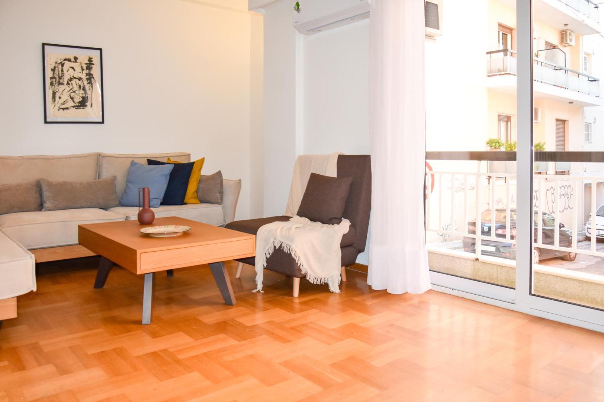 אתונה Spacious Modern Apartment In Pagkrati מראה חיצוני תמונה